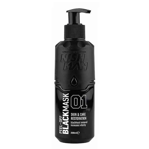 PEEL OFF BLACK MASK 01 200ML - NISHMAN