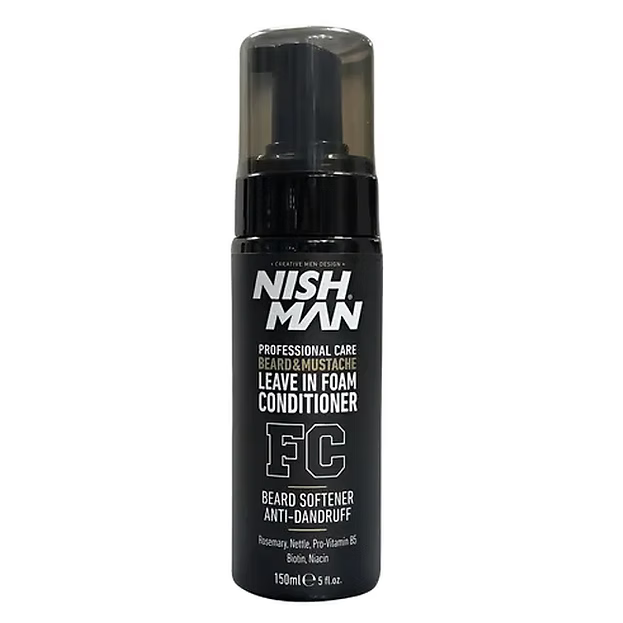 BEARD&MUSTACHE LEAVE IN FOAM CONDITIONER FC 150ML NISHMAN