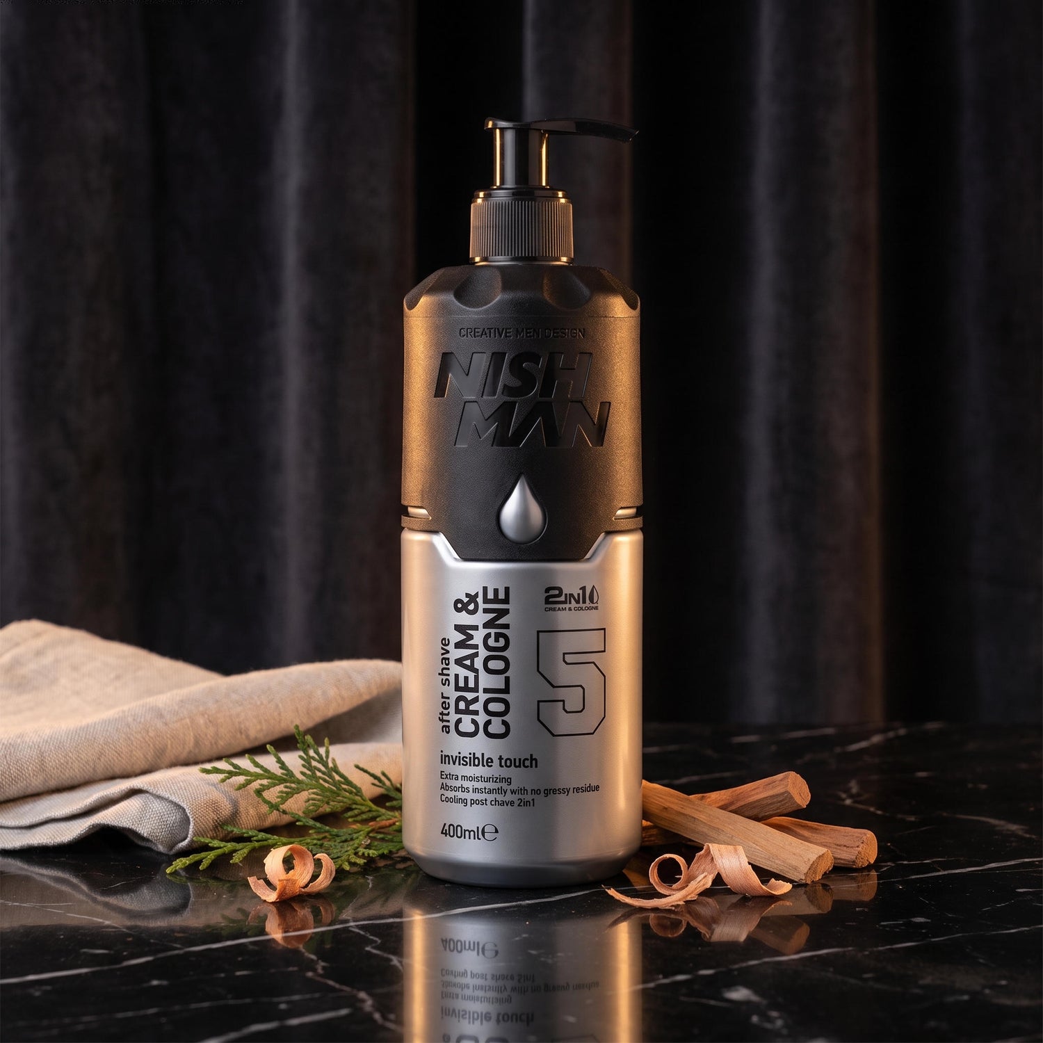 AFTER SHAVE CREAM & COLOGNE INVISIBLE TOUCH No.05 400Ml